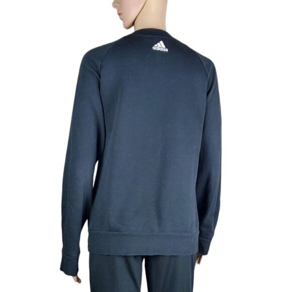 Adidas Black & White Crewneck Sweatshirt - Picture 2 of 3